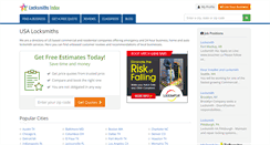 Desktop Screenshot of locksmithsindex.com